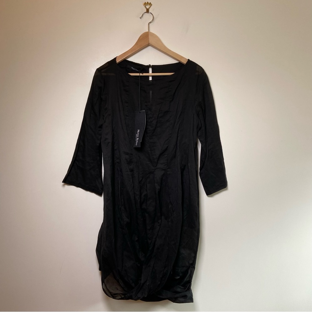 Nuovo Borgo Made in Italy Long Sleeve Asymmetrical Hem Dress NWT